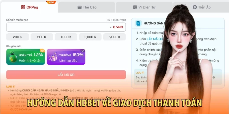 Hướng dẫn HDBET về giao dịch thanh toán